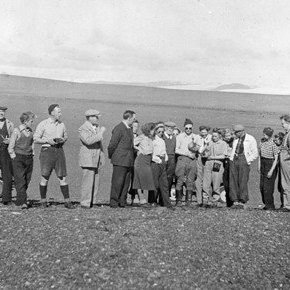 Á Sprengisandi. 
1. Björn Þórðarson, 3. Pétur Helgason, 4.Hjörtur Eldjárn, 5. Helgi Pálsson,7. Jóhann bóksali Dalvík, 10. Þorsteinn Þorsteinsson, 16. Ólafur Jónsson, 19. Björn Bessason