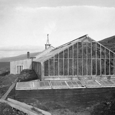 Brúnalaug, Öngulsstaðahreppi Eyjafirði, séð norður Eyjafjörð.