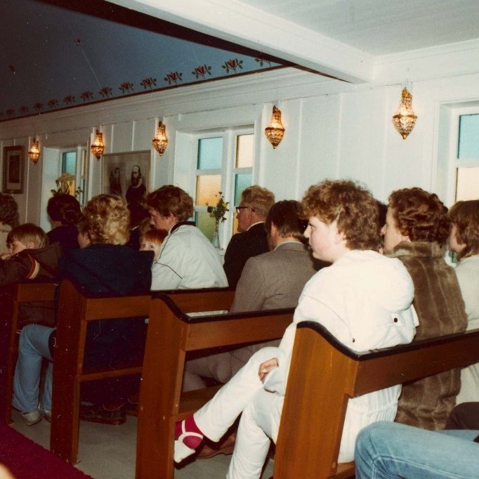 Miðgarðakirkja.
Úr Grímseyjarsafni Helga Daníelssonar og Friðþjófs Helgasonar.