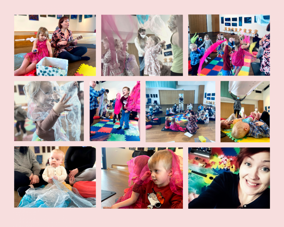 Notaleg stund með söng, dans og tónlistarsamveru.