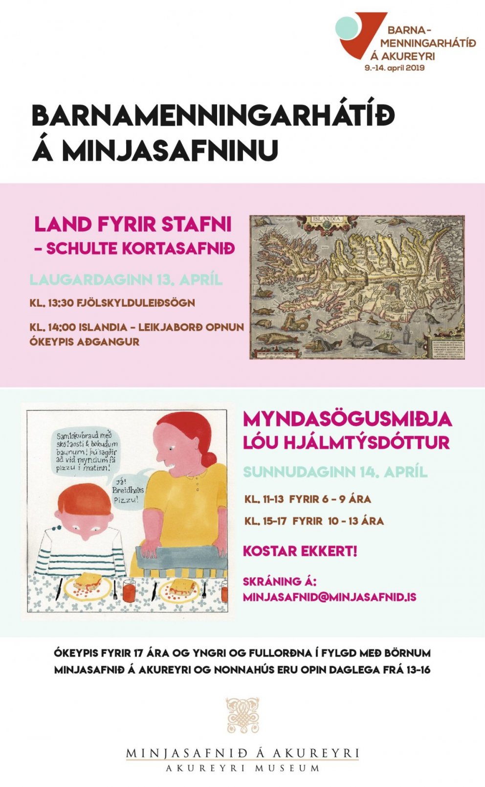 Dagskrá Barnamenningarhátíðar á Minjasafninu