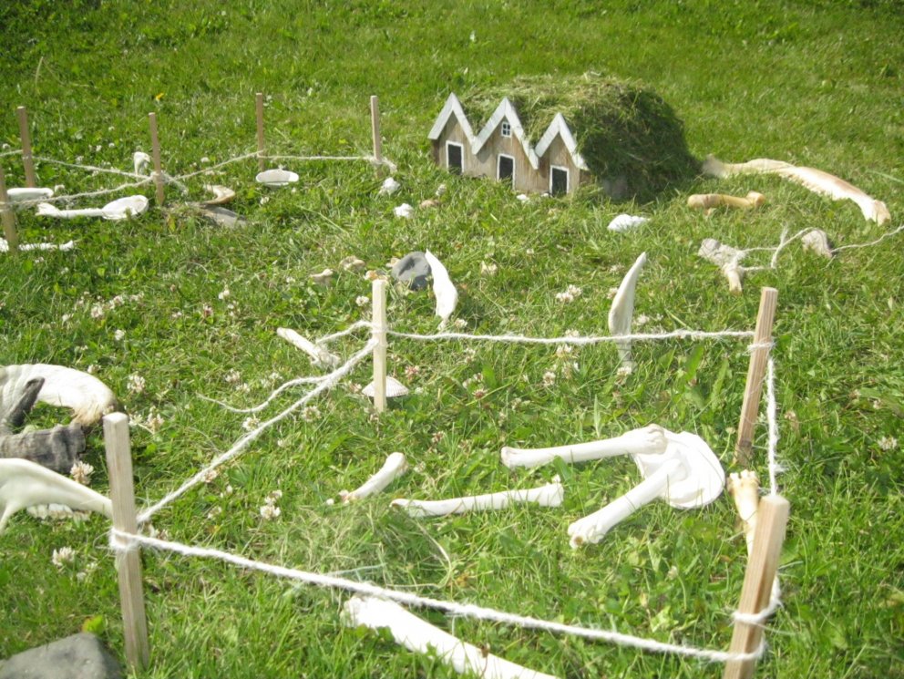 Það er gaman að leika sér í Laufási.