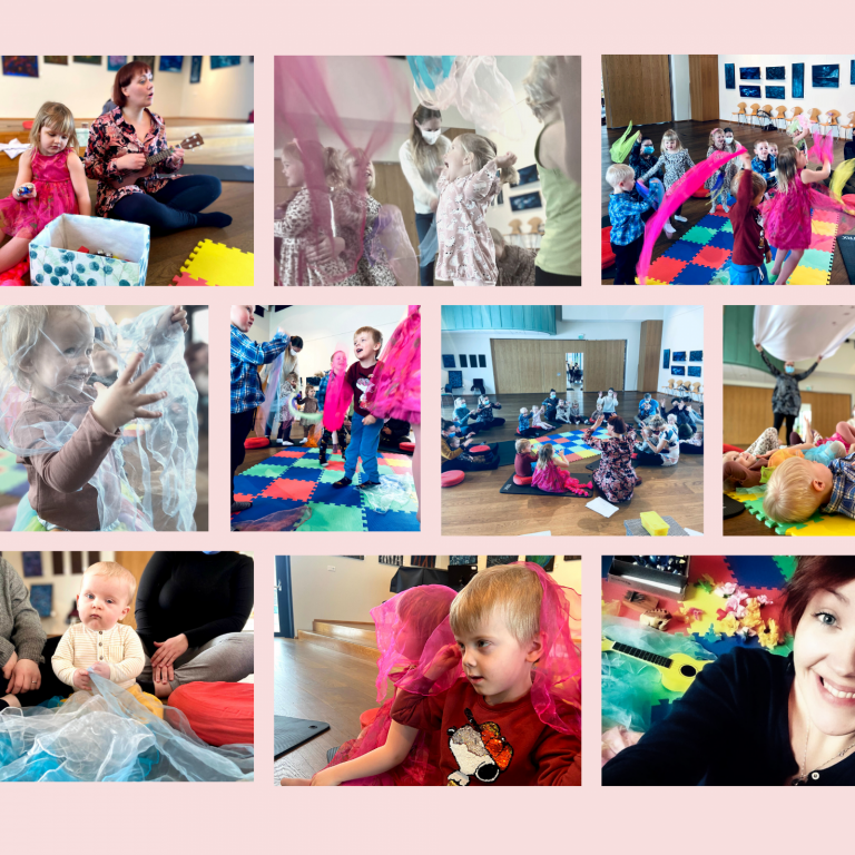 Notaleg stund með söng, dans og tónlistarsamveru.