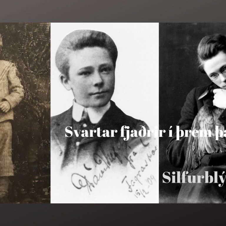 Davíð Stefánsson á yngri árum.