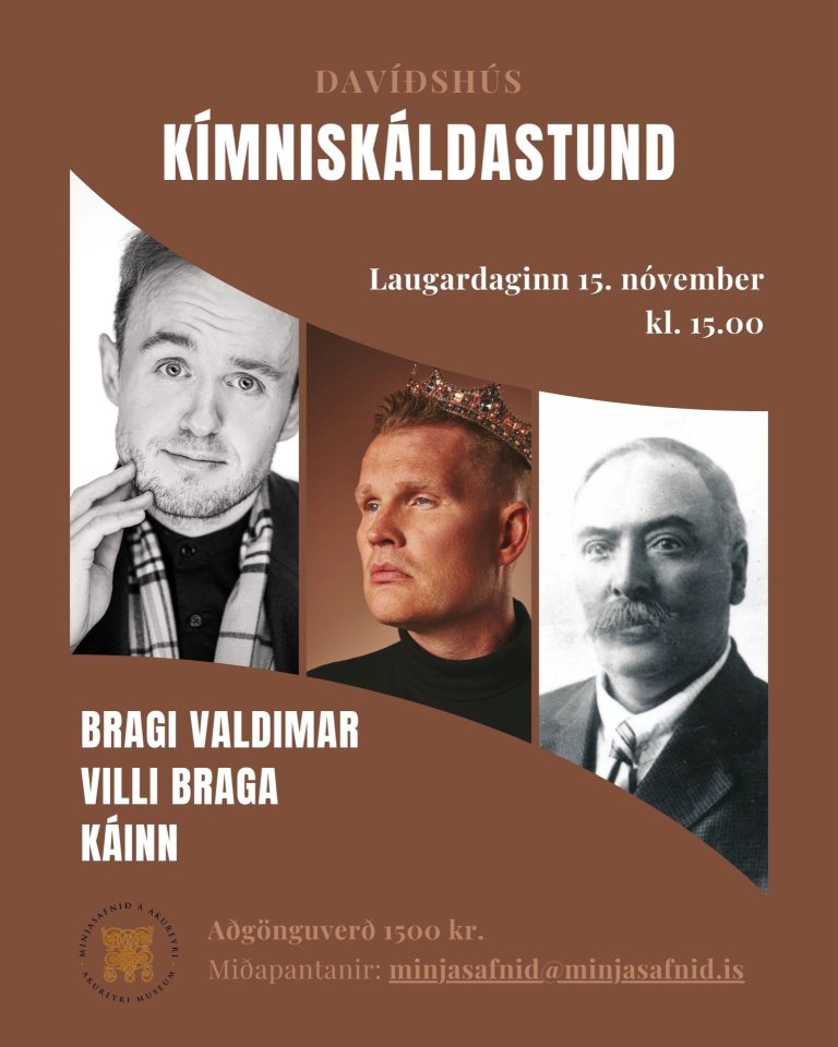 Kímniskáldastund í Davíðshúsi
